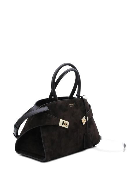 Ferragamo Hud leather tote bag - Brown