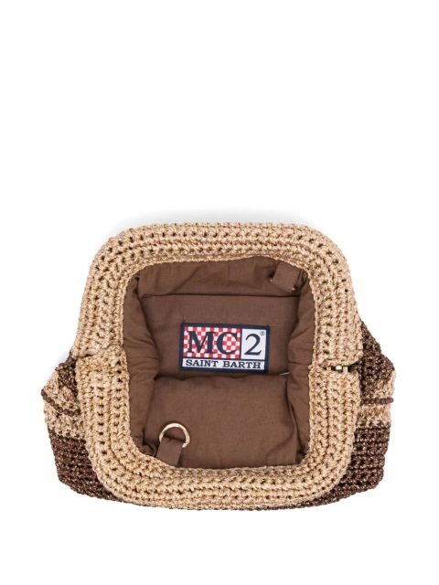 MC2 Saint Barth crochet-knit shoulder bag - Brown
