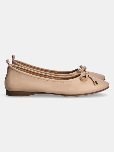 Answear.LAB baleriny skórzane kolor beżowy - zdjęcie produktu nr 2