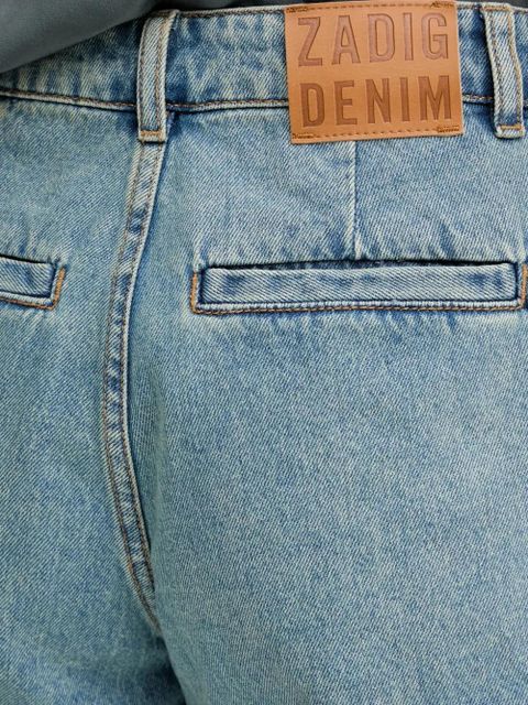 Zadig&Voltaire logo-plaque denim shorts - Blue