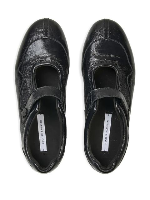 Cecilie Bahnsen Cosmo leather sneakers - Black