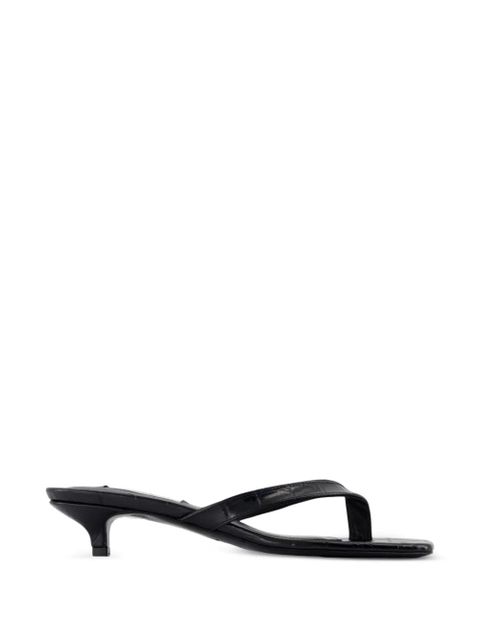 TOTEME croc-effect leather sandals - Black - zdjęcie produktu nr 1