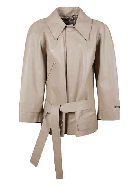 Victoria Beckham belted jacket - Neutrals - zdjęcie produktu nr 1