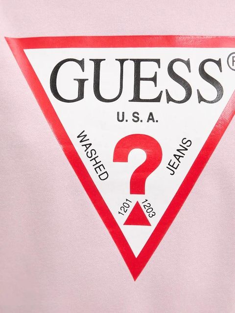 Guess bluza damska kolor fioletowy z nadrukiem W2YQ16 KBA11