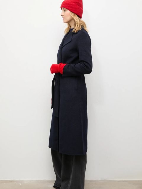 Answear.LAB mitenki wełniane damskie kolor czerwony