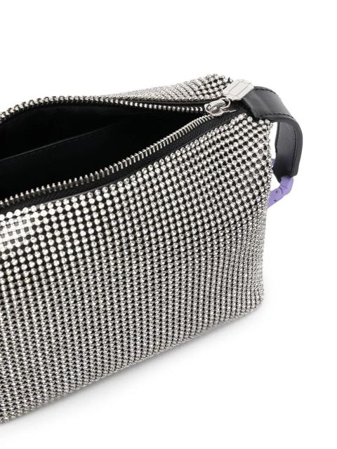 EÉRA crystal-embellished moon bag - Black