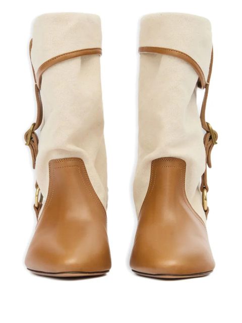 ISABEL MARANT buckle darner boots - Neutrals