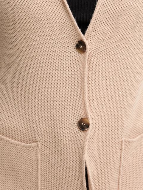 United Colors of Benetton kardigan z dodatkiem wełny kolor beżowy 1235D6934