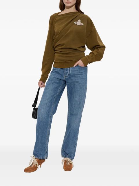 Vivienne Westwood Hebo orb-appliqué sweatshirt - Green - zdjęcie produktu nr 2