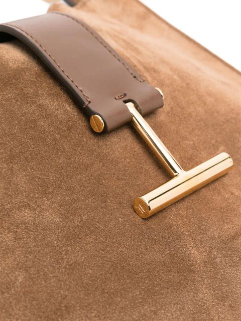 TOM FORD small Tara suede cross body bag - Brown