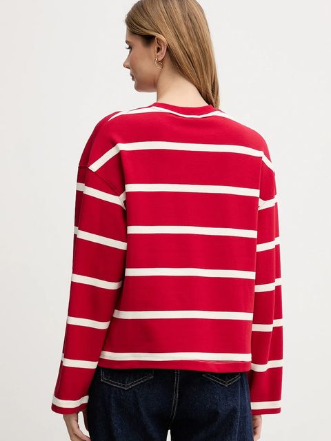 Tommy Hilfiger longsleeve kolor czerwony WW0WW48431