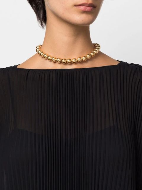 Jil Sander gold-plated bead necklace - zdjęcie produktu nr 2