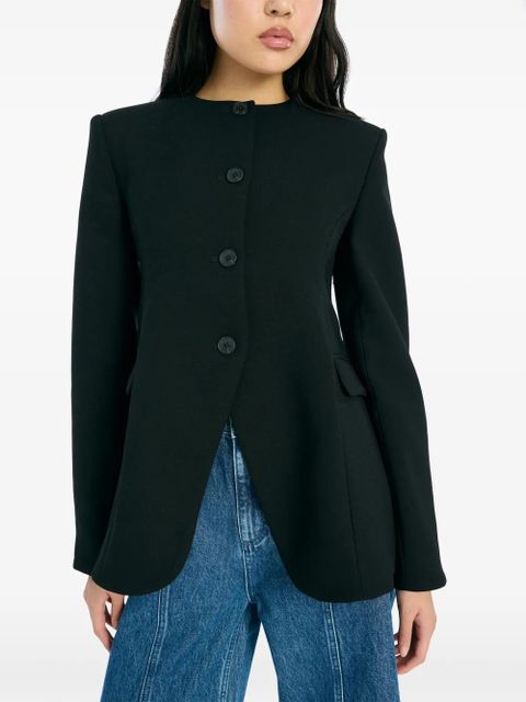 ROTATE BIRGER CHRISTENSEN flared fitted jacket - Black