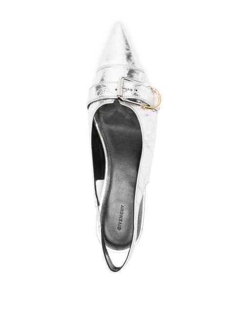 Givenchy Voyou slingback ballerina shoes - Silver