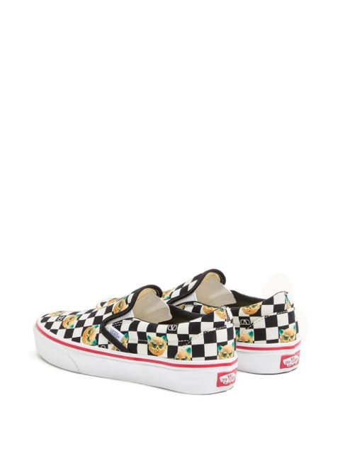 Valentino Garavani x Vans checkerboard-print slip-on sneakers - White