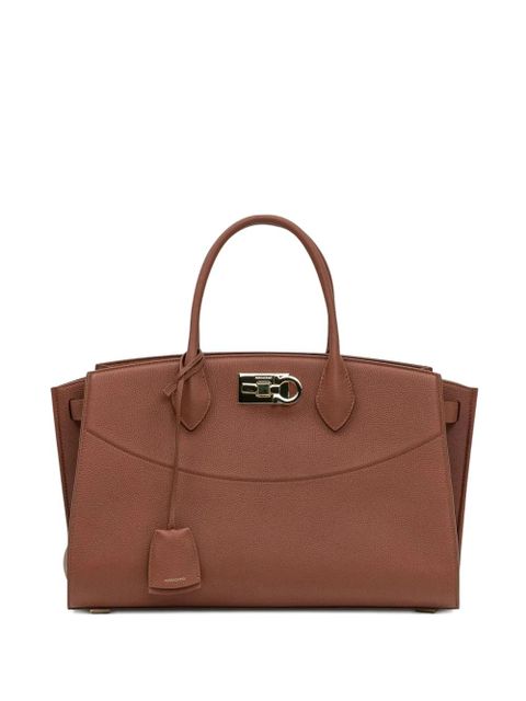 Ferragamo Ferragamo Studio leather tote bag - Brown - zdjęcie produktu nr 1