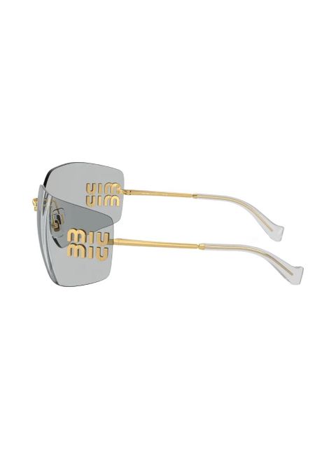 Miu Miu Eyewear Runway frameless sunglasses - Gold