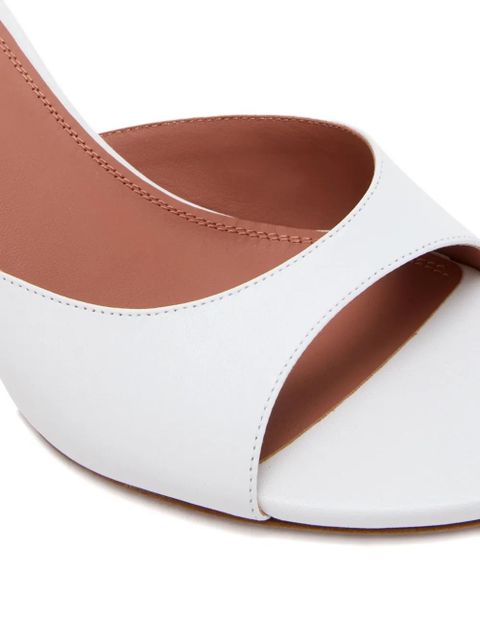 Amina Muaddi 60mm open-toe heeled sandals - White