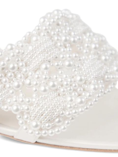 Jimmy Choo 70mm Cary mules - White