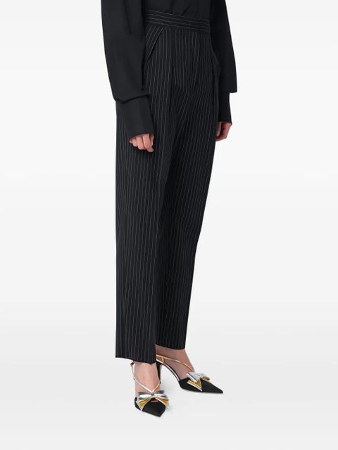 Max Mara pinstripe pleated trousers - Black