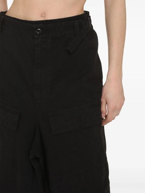 Balenciaga cargo-pockets slit skirt - Black