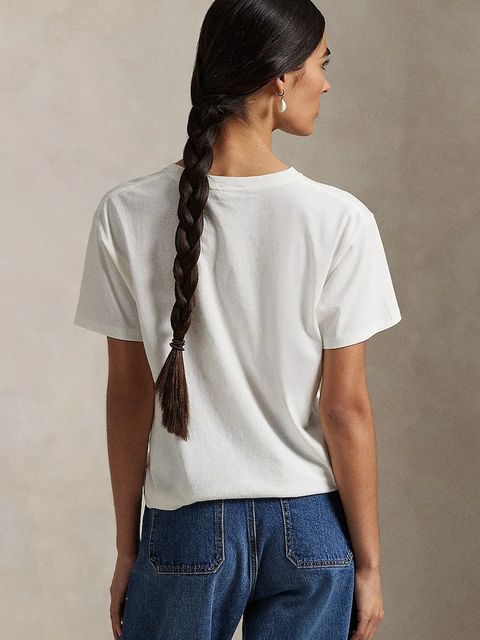 Polo Ralph Lauren t-shirt bawełniany damski kolor biały 211959104