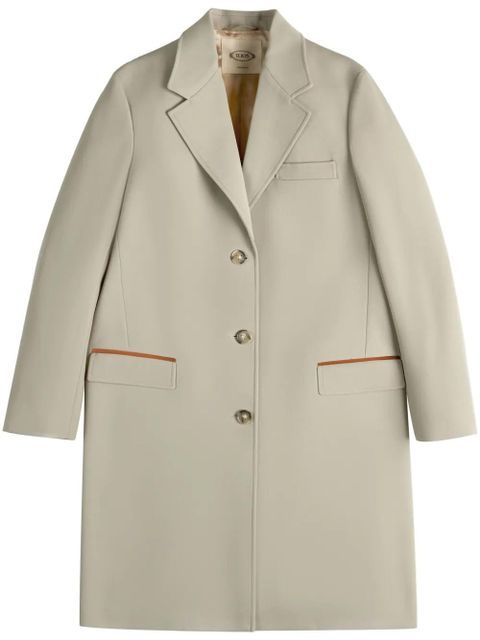 Tod's single-breasted coat - Neutrals - zdjęcie produktu nr 1