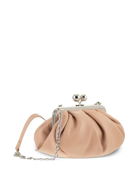Weekend Max Mara small Pasticcino boule chain leather shoulder bag - Pink