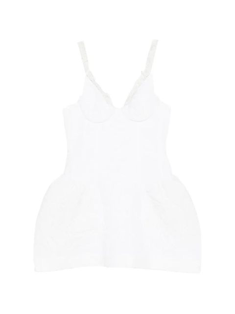 SHUSHU/TONG lace bow mini dress - White - zdjęcie produktu nr 1