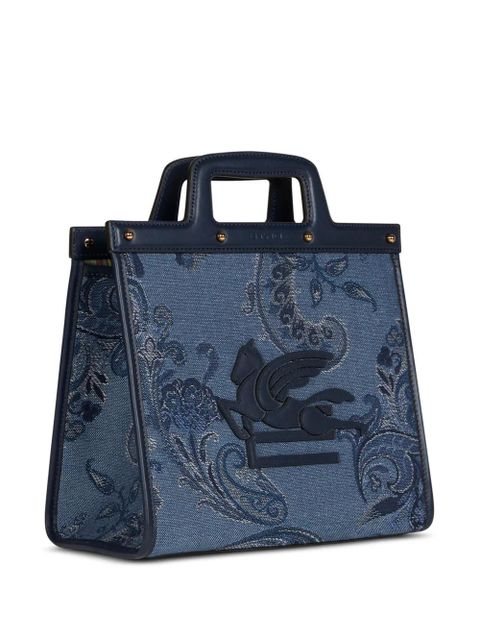 ETRO medium Love Trotter denim tote bag - Blue
