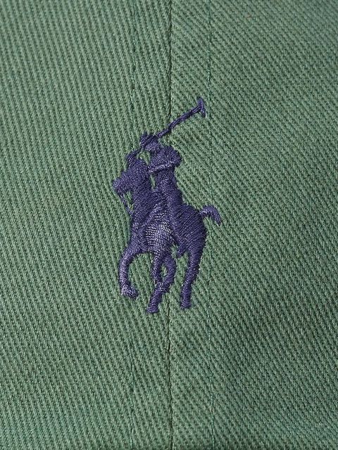 Polo Ralph Lauren czapka z daszkiem bawełniana kolor zielony gładka 211912843