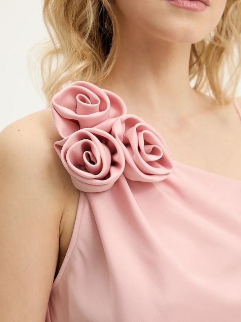 Answear.LAB bluzka damska kolor różowy gładka