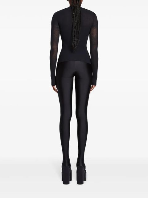 Balenciaga crew-neck knitted jumper - Black