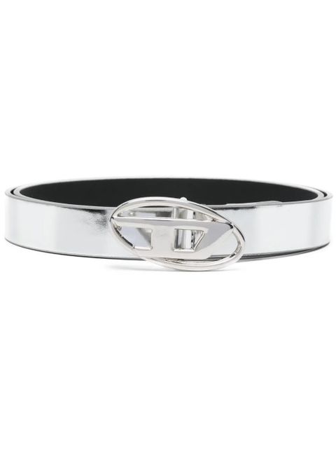 Diesel 1DR logo-buckle belt - Silver - zdjęcie produktu nr 1