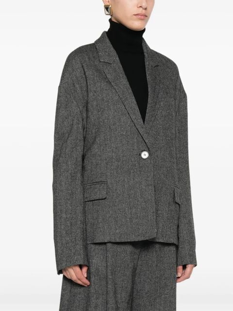 SOLOTRE single-breasted blazer - Grey