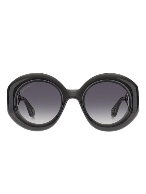 ETRO paisley-embellished round sunglasses - Black - zdjęcie produktu nr 1