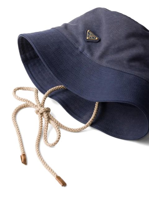 Prada satin bucket hat - Blue
