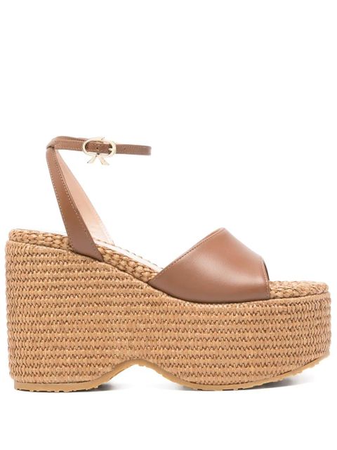 Gianvito Rossi 110mm leather sandals - Brown - zdjęcie produktu nr 1