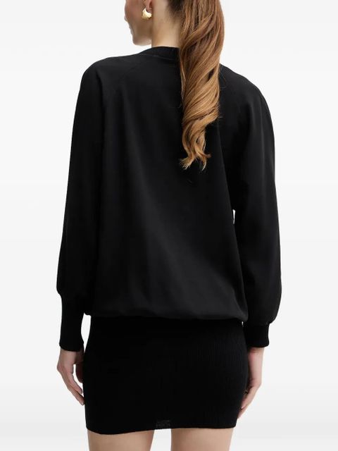 PINKO V-neck ribbed mini dress - Black