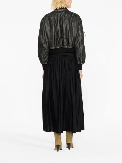 Acne Studios distressed-effect leather jacket - Black