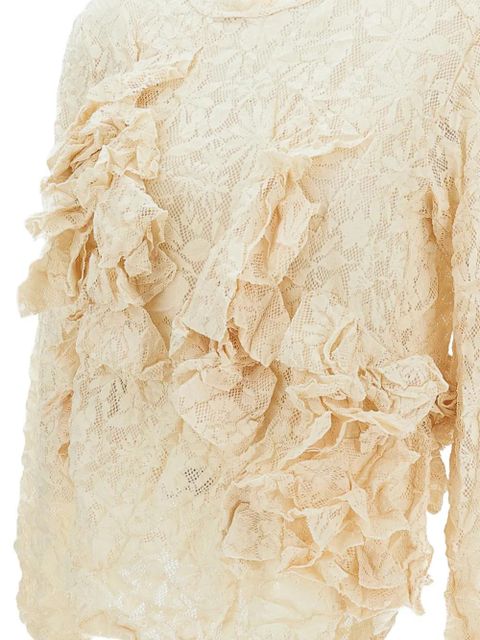 Comme Des Garçons ruffled blouse - Neutrals