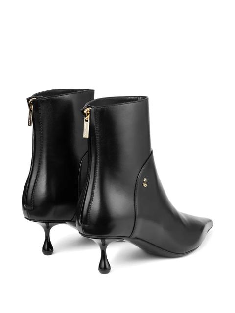 Jimmy Choo Cycas 50mm leather ankle boots - Black