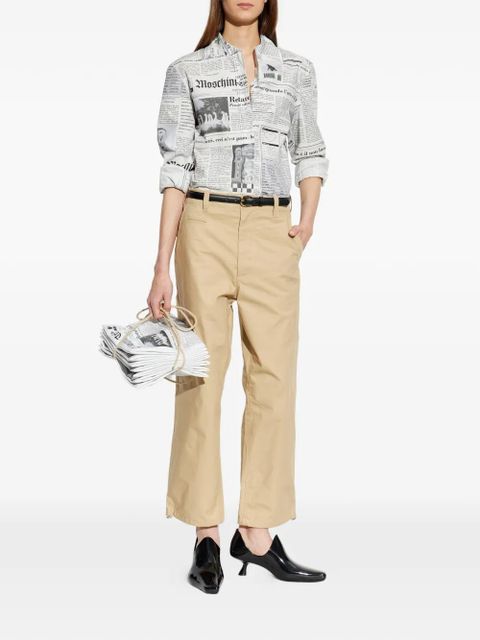 Moschino newspaper-print shirt - White - zdjęcie produktu nr 2