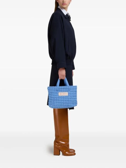 Marni padded tote bag - Blue - zdjęcie produktu nr 2