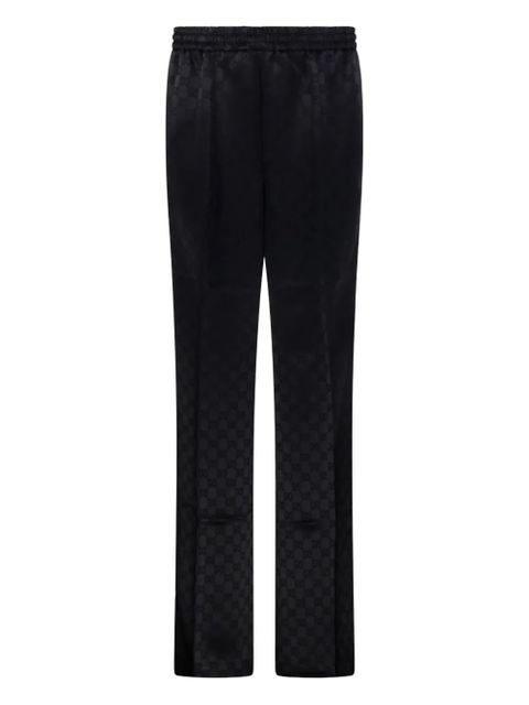 Gucci monogram-pattern trousers - Black - zdjęcie produktu nr 1