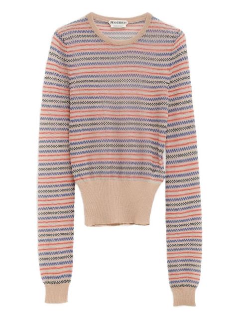 JW Anderson striped-pattern sweater - Neutrals - zdjęcie produktu nr 1