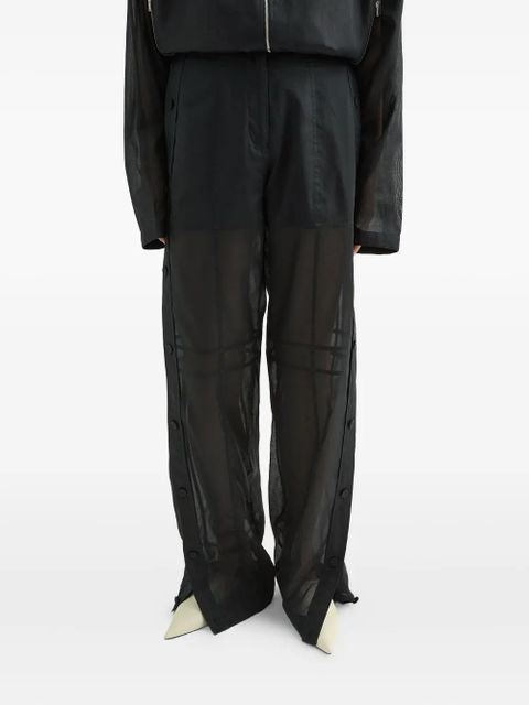 Jil Sander cotton trousers - Black - zdjęcie produktu nr 2