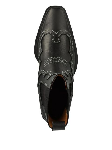 Copenhagen 60mm western-detail boots - Black - zdjęcie produktu nr 2