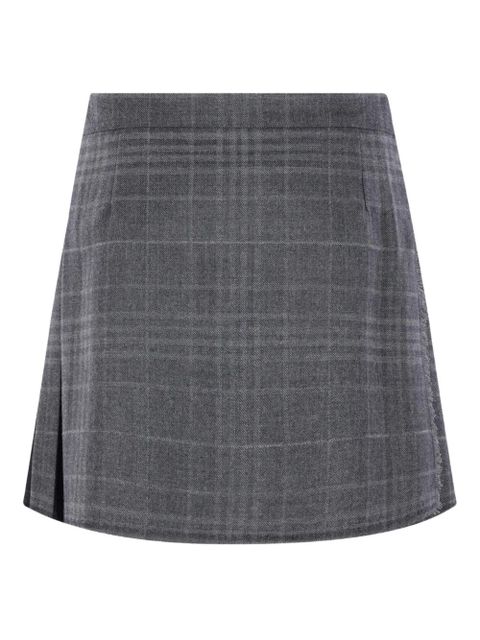 Balenciaga tartan-patterned skirt - Grey - zdjęcie produktu nr 2