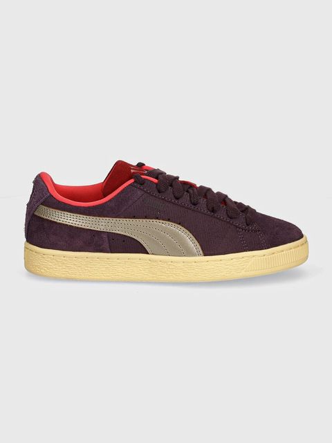 Puma sneakersy zamszowe Suede Play Paris kolor bordowy 398190